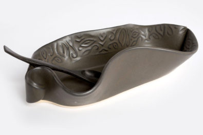 Asparagus Dish With Rosewood Spoon