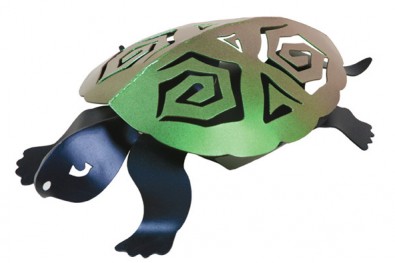 Turtle Luminaire with Glass Votive