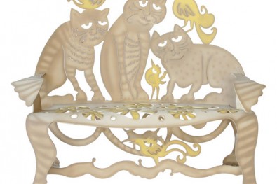 Cat Bench in Collaboration with Don Drumm