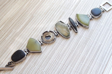 Lake Stone Bracelet w/ Spiral