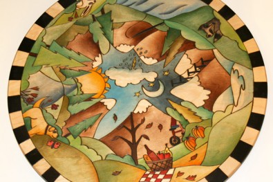 Check Border 24″ Lazy Susan