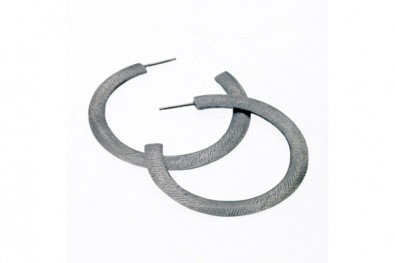 Large Carved Hoops