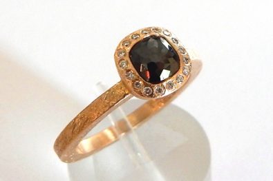 Ring with Black Diamond