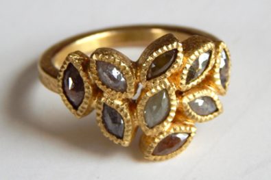 Ring with Fancy Cut Diamonds