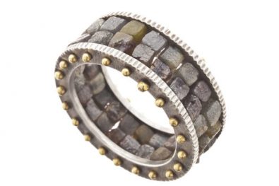 Ring with Raw Diamonds